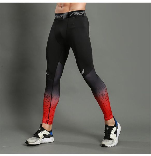 

calças de compressão dos homens leggings correndo esporte masculino ginásio calças de fitness jogging treino treino yoga calças, Black