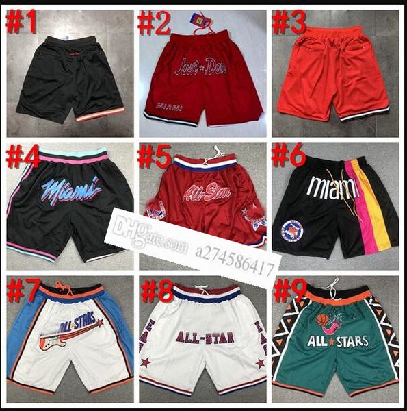 

men just don shorts 95 edition retro mesh authentic stitched just don pocket basketball shorts stitch city teams name & year id tags 09, Black