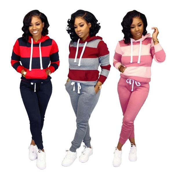

european and american fashion sweater leisure sports suit, Black;white