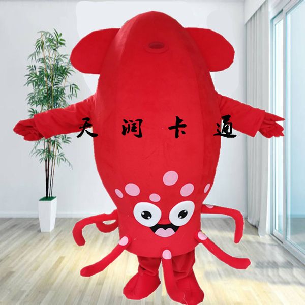 

mascot costumes squid ocs mascot costume cartoon doll costume props cos costume halloween christmas party masquerade anime shows, Red;yellow