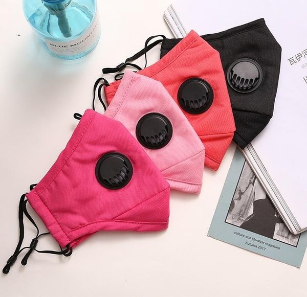 

anti-dust breathing valve fashion masks face cover reusable mouth mask without filter pad washable