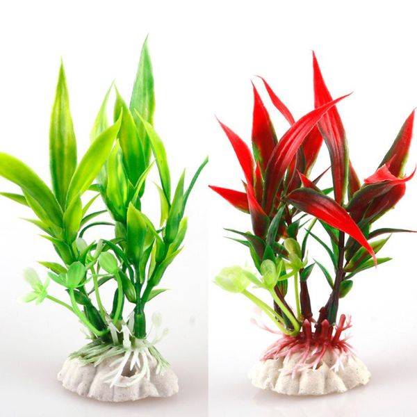 

decorations fish tank landscape decoration plastic plant grass aquarium decorative
