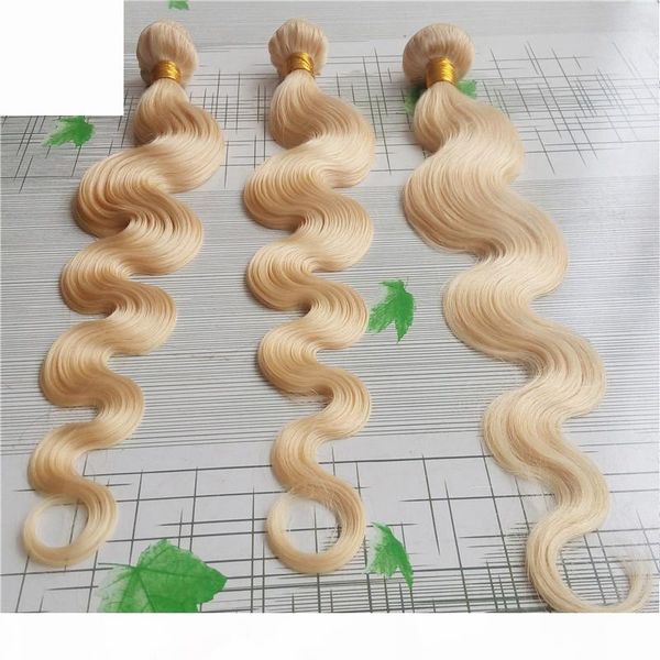 

cute platinum blonde color brazilian body wave hair weave 100% human hair weaving 100g 1pcs brazilian virgin hair extension 100g 1pcs, Black