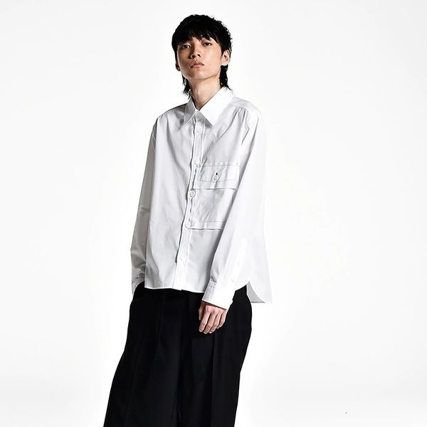 

2021 S-6xl!! Shirt Loose with Long Sleeves New Simple Line of Shirts. PM2U, Black