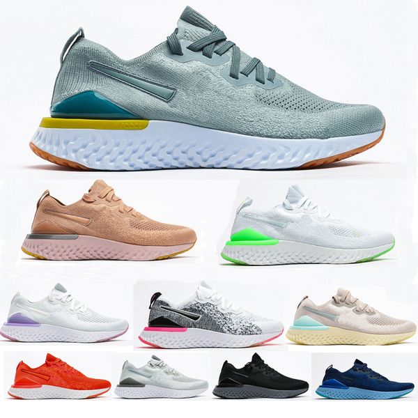 

epic react 2.0 instant go fly mens shoes pink gold particle trainers super light sport woman casual designer sneakers size 36-45