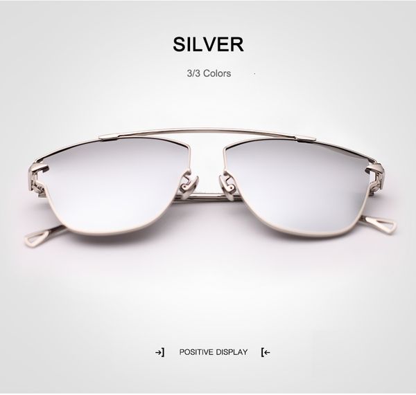 

2021 new women polarized blue/pink/silver lens uv400 metal frame lady sunglasses with box ujt1, White;black