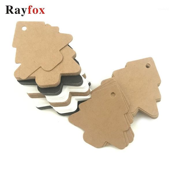 

christmas decorations 50pcs diy kraft tree shape wedding hang tag party deco paper cards label gift craft scrapbooking paper1