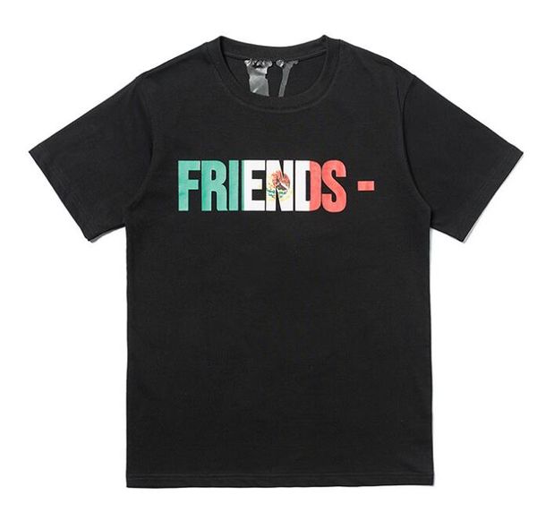 

new men's friends hip-hop casual round neck cotton short-sleeved t-shirt us size s-xl, White;black