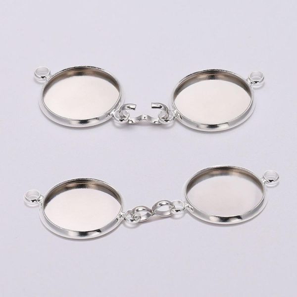 

20pcs / серия 10 12мм кабошон поддоном обрамление blank золотой браслет установка расходные материалы для изготовления ювелирных изделий всп
