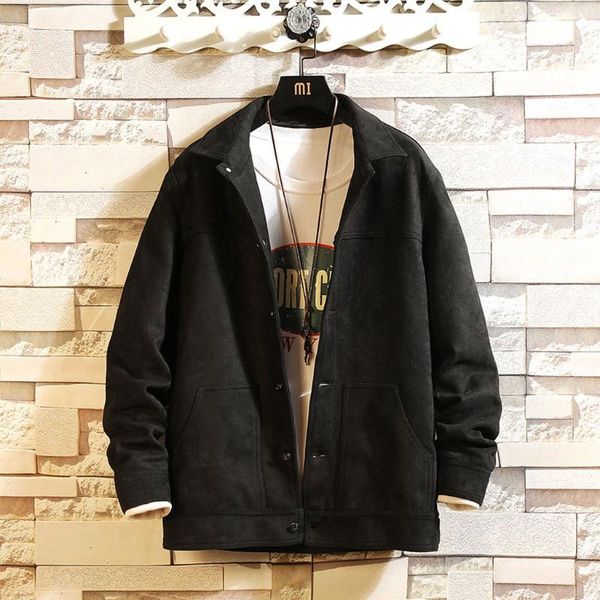 

jaycosin men's casual autumn and winter jacket long-sleeved sweatshirt jacket men's solid color trend hooded, Black;brown