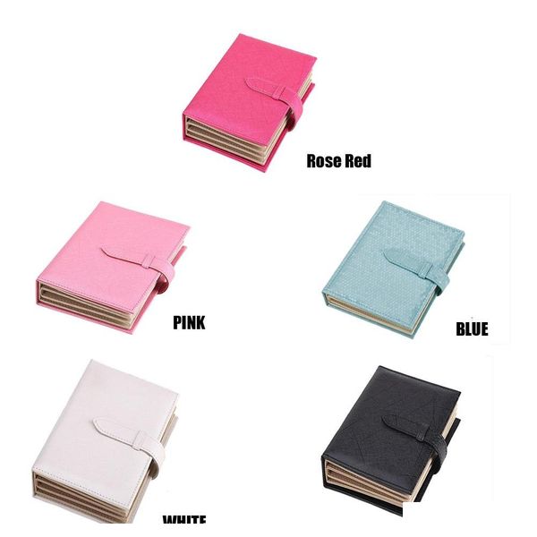 

fashion pu leather jewelry box book design earring gift boxes for jewellery organizer packaging porte bijoux c6vln, Slivery;golden