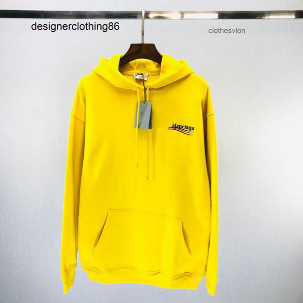 

designers hoodie balencaigas hoodies winter new letter 2022 hoodie loose casual cotton trend t-shirt qcxd, Black