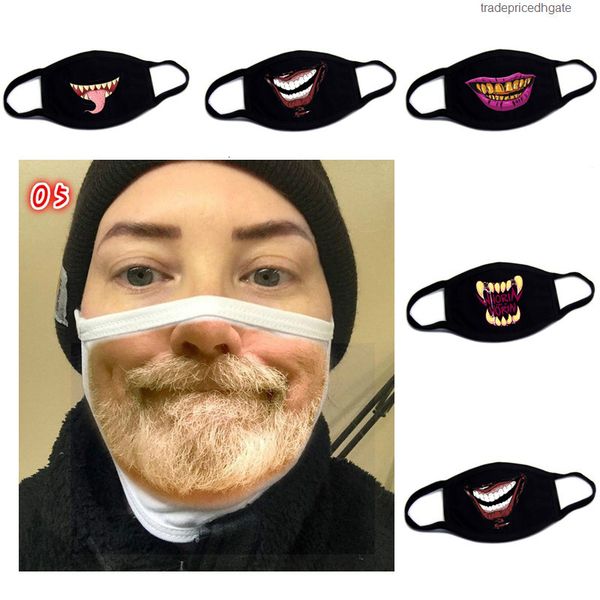 

spot masks mouth outdoor printing face pm2.5 cotton dust detachable filter party mask