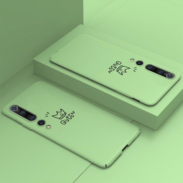 

ультратонкий красочный матовый жесткий компьютер телефон чехол для xiaomi mi 10 9 8 se lite t pro redmi note 7 милые противоудачные sqconi