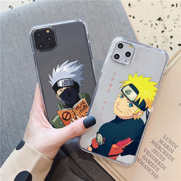 

1dwanimation naruto assistant kakashi teacher soft tpu mobile phone case for vip 6 6s 7 plus x xr xs max 12pro 11pro max cover