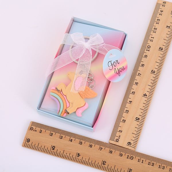 

rainbow unicorn keys buckle valentine day personalized wedding favors giveaways gift keychains originality key ring fashion 2 8lta j1