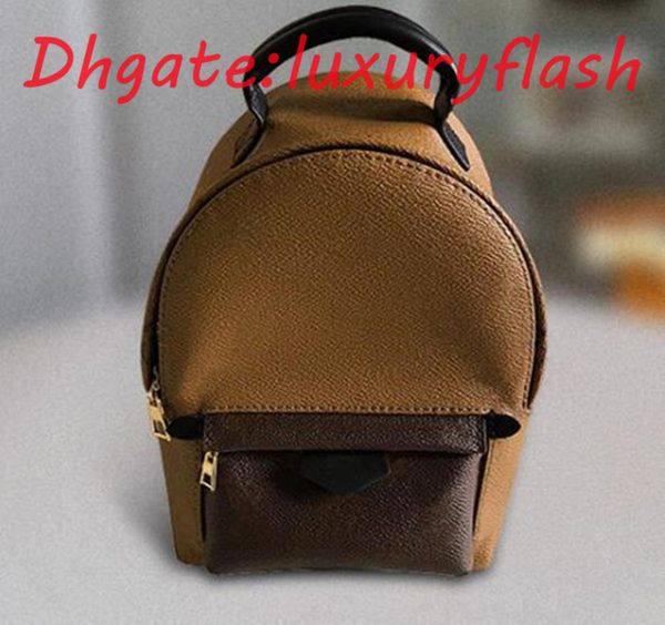 

Handbag fashion bags Backpack lady Palm Springs genuine leather bags with letters lady leather backpack bags