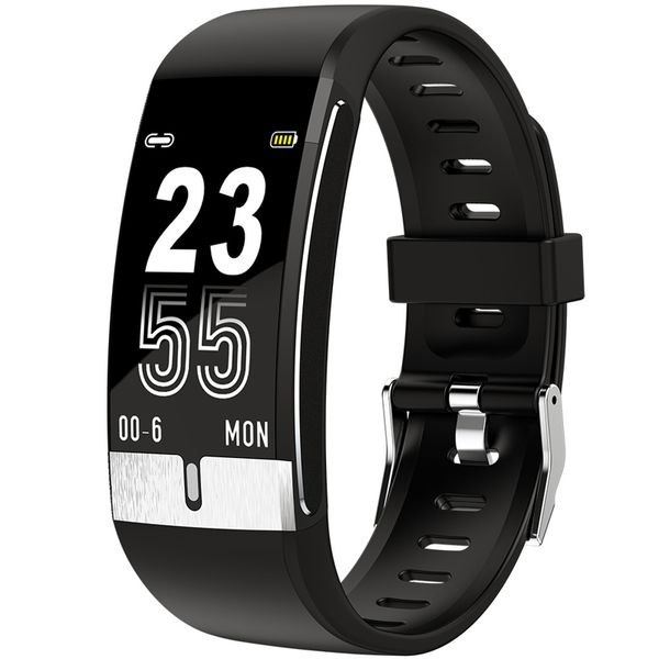 

smart watch body tpu strap temperature monitoring waterproof 1.08 inch 105mah full screen touch heart rate blood pressure