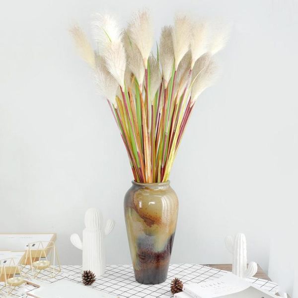 

decorative flowers & wreaths artificial reed wedding decoration real touch fake green plant for home party garden