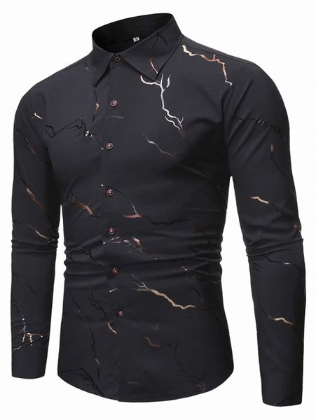 

men lightning print shirt m0tr#, White;black