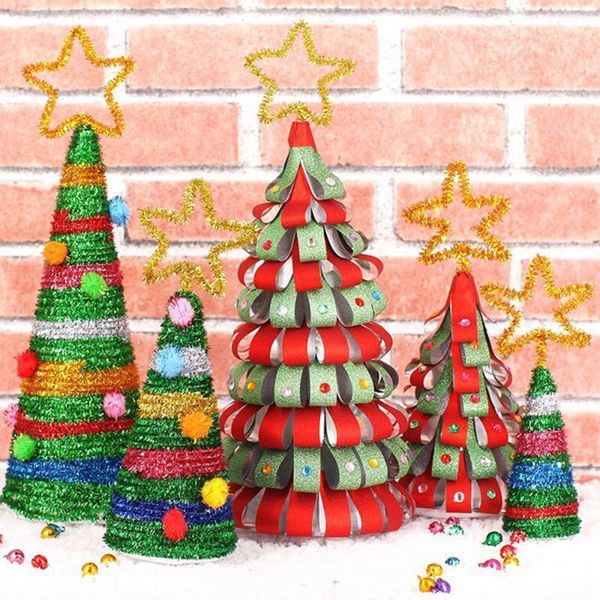 

christmas decorations diy mini tree homemade detachable felt xmas ornaments for kids gifts toy home table decorative suppily1