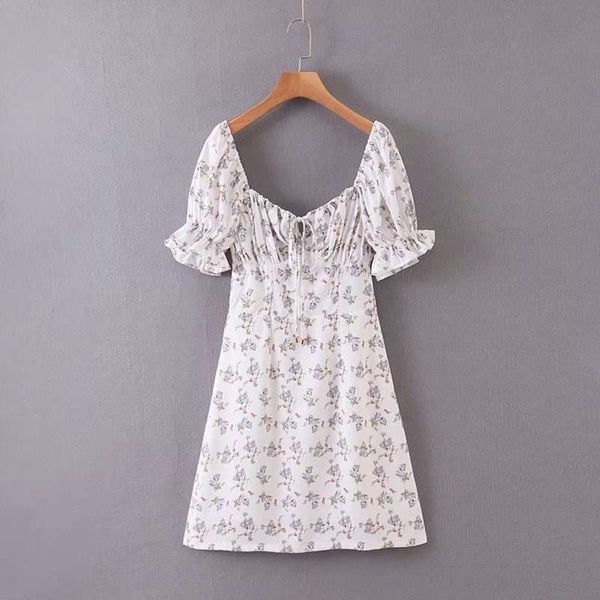 

2020 women's new court style spring cordoned dress 9266, Black;gray