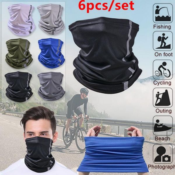 

scarves cycling bandana multifunctional head scarf neck cover washable warm camping hiking headwear, Blue;gray