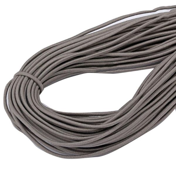 

yarn 2mm*45m colorful round elastic band high rope rubber bands stretch diy crafts sewing accessory, Black;white