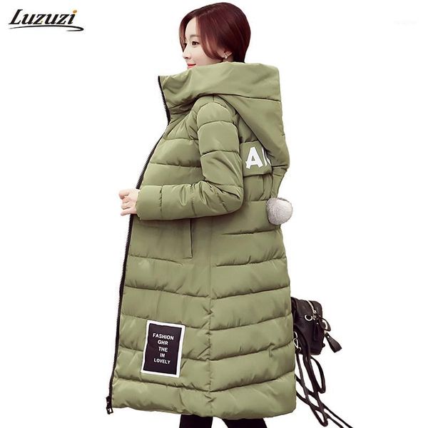 

1pc winter jacket women casacos feminino inverno hooded thickening cotton parka for women winter coat chaquetas mujer z5111, Black