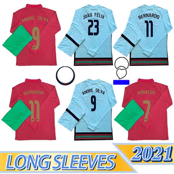 

thailand portuga ronaldo soccer jerseys joao felix guerreiro dias 20 21 portuga guedes camisa de futebol carvalho men kid football shirt, Black;yellow