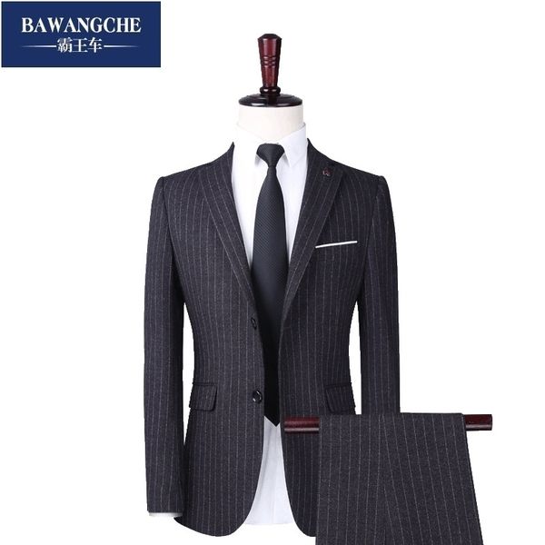 

pure color men formal suits fashion business casual banquet male suit jacket + pants+tie size 6xl 2piece suits for weddingdress 201106, White;black