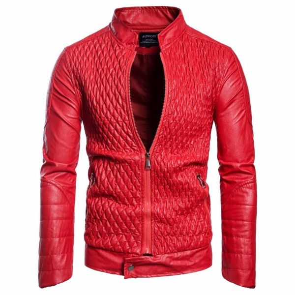 

men's jackets amberheard men jacket 2021 autumn fashion pu leather bomber hip hop outerwear stand collar coats for male clothing, Black;brown