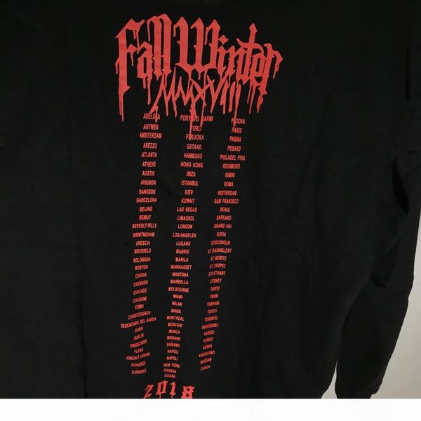 

vetements 2018 collection gothic letter print women men hoodies sweatshirt hiphop vetements men hoodies pullover streetwear, Black