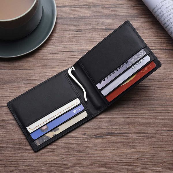 

luxury rfid genuine leather men wallet male purse for money clamp clip bag business card holder short portomonee walet vallet, Red;black