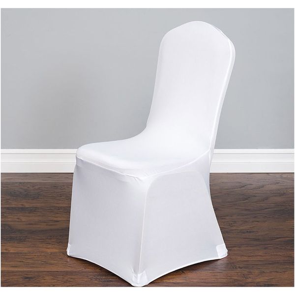 

50pcs universal white black beige spandex stretch chair cover lycra fabric for wedding banquet party l home decoration f wmttsi