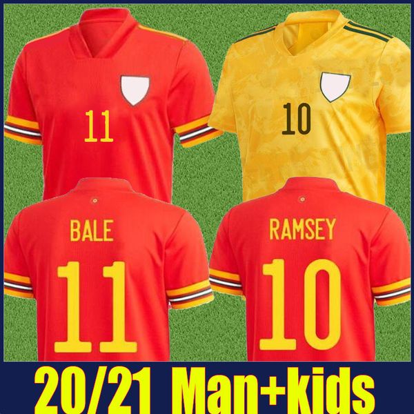 

2020 2021 wales jersey national team shirts ramsey bela football jersey vokes b.davies brooks wilson soccer jersey n.williams allen uniform, Black;yellow
