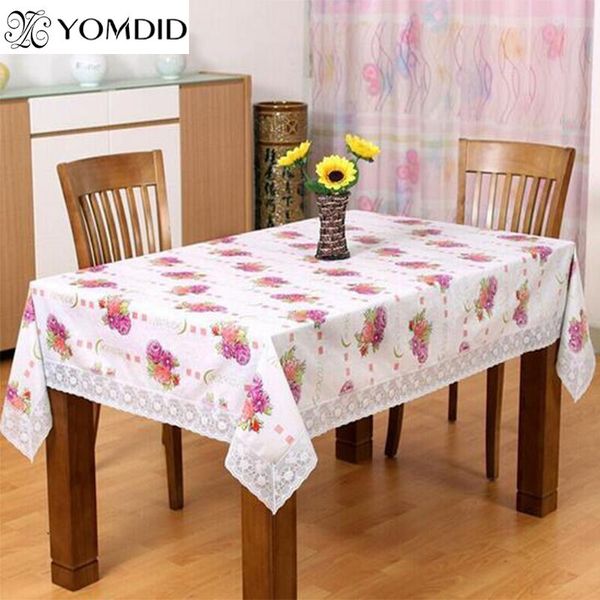 

fashion style pvc waterproof table cloth plastic rectangular table cloth waterproof oilproof easy clean table cloth wmtenl