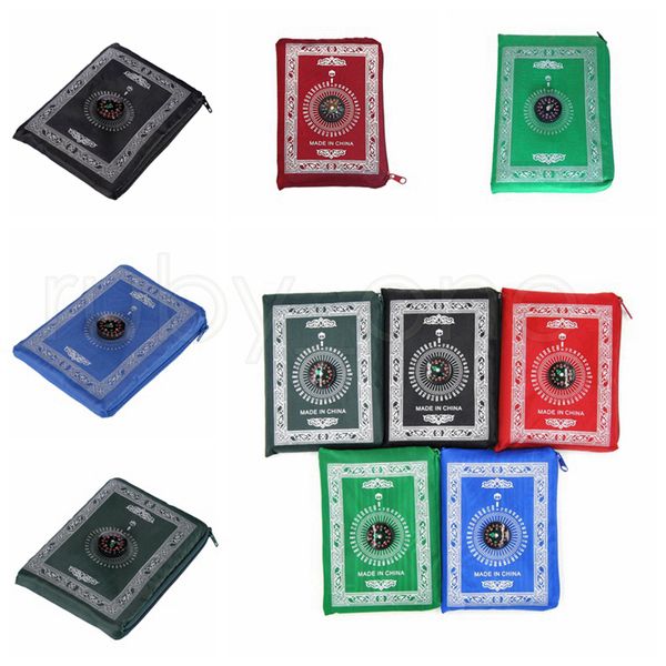 

islamic prayer rug portable braided mat portable zipper compass blankets pocket rugs muslim prayer rugs muslim worship blanket rrb2816