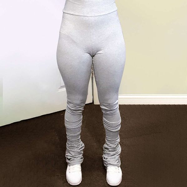 

fall 2020 women's new fashion versatile pleated high waist sports casual pants, Black;white