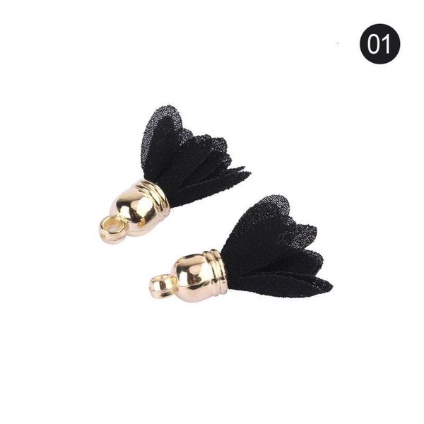 

30pcs mini metal cap flower tassels for boho jewelry diy craft making supplies bracelet necklace earring finding accessories h qylgof