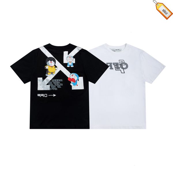 

new ow jingle cat arrow print oversized short sleeve t-shirt, White;black