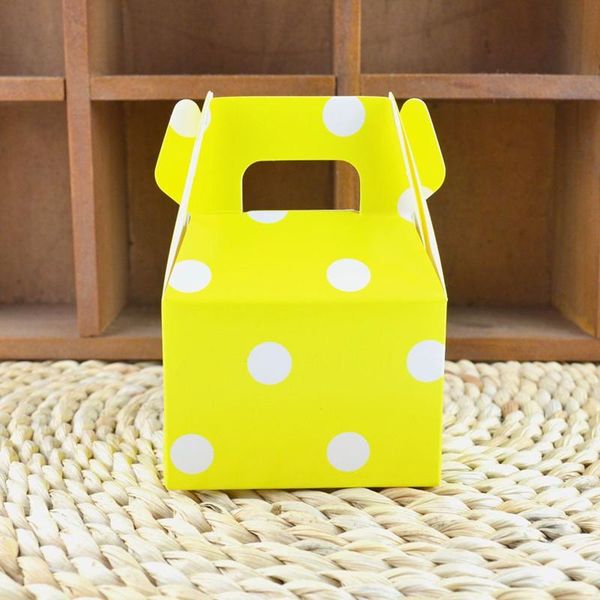 

7x5x10cm 10 шт. красочная в горошек свадьба свадьба конфеты create creative выпускной пункт fuble malic подарка коробка рога картонная короб