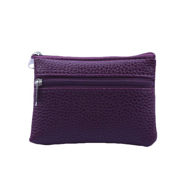 

2019 fashion leather coin purse women small wallet change purses mini zipper money bags children's pocket wallets key holder h jllthc, White