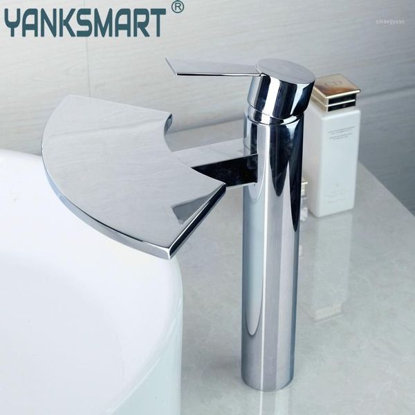 

waterfall basin faucet brass tap bathroom faucet torneira do banheiro mixer torneira banheiro & cold water1