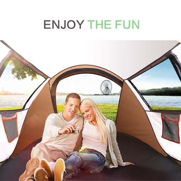 

outdoor full-automatic home family camping tent instant unfold rain-proof tent multi-functional portable dampproof travel