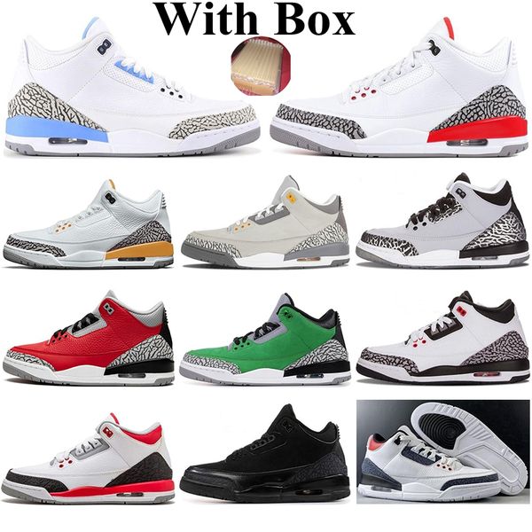 

with box new womens 3 mens basketball shoes high og 3s red cement tinker true blue charity game outdoor mocha trainers sneakers 40-47