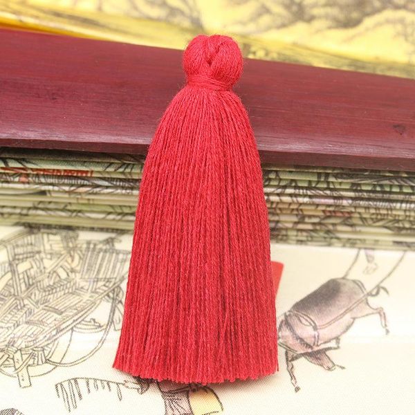 

20pc 6cm mini pure cotton tassels diy home textile curtain clothing pendant tassel crafts handmade making tassels fabric decor h jllstr