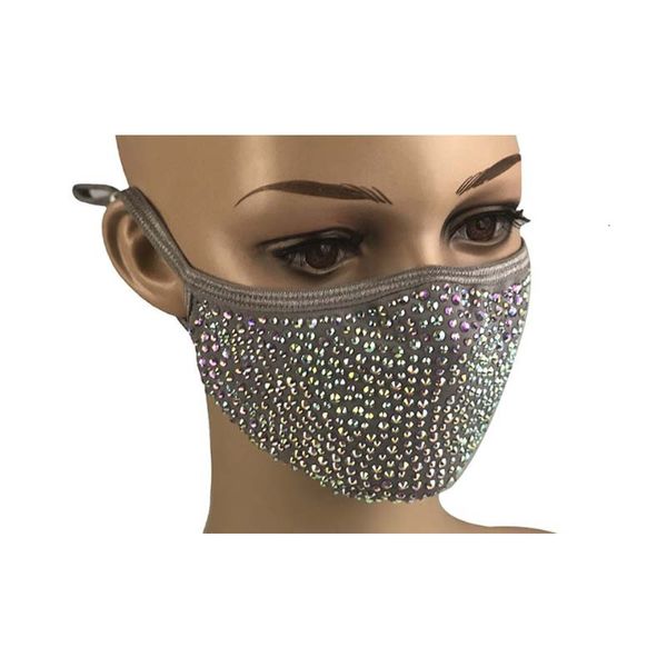 

dustproof factory popular bling sequin washable protective windproof reuse face elastic earloop mouth mask ggb2411