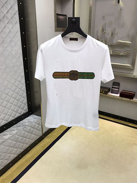 

new fashion designer t-shirt fashion men's casual t-shirt men's paris french street shorts sleeve garment t-shirt 20s asian size, White;black