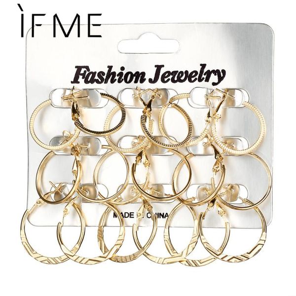 

dangle & chandelier if me design 9 pairs/lot oversize carved gold silver color round drop earring for women boho elegant brincos